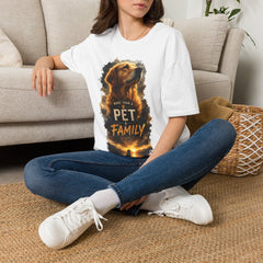 Dog T-Shirt Unisex — "More Than Family" Golden Retriever Pet Tribute Tee