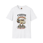 Coffee Because Adulting Is Hard Unisex T-Shirt — Funny Coffee Lover Tee