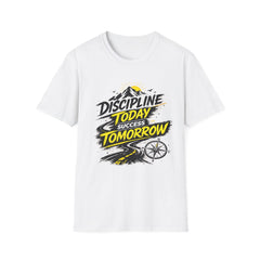 Discipline Today Success Tomorrow Unisex T-Shirt — Motivational Mountain Graphic Tee