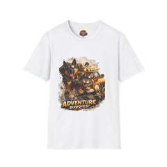 Adventure Buddies T-Shirt Unisex— Dog & Cat Road Trip Graphic Tee