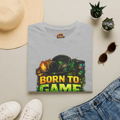 Born to Game T-Shirt Unisex– Gamer Graphic Tee ("Born to Game, Forced to Work")
