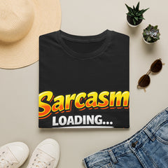 Sarcasm Loading T-Shirt — Funny Graphic Tee with Progress Bar