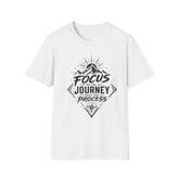 Focus on the Journey Unisex T‑Shirt — Motivational Mountain Adventure Tee