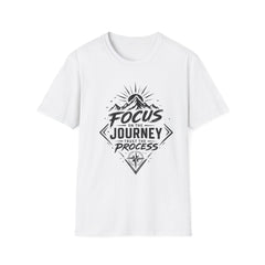 Focus on the Journey Unisex T‑Shirt — Motivational Mountain Adventure Tee