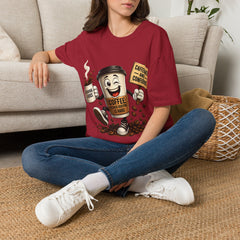 Coffee Cup T‑Shirt Unisex — “Caffeine and Confidence” Retro Coffee Graphic Tee