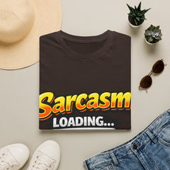 Sarcasm Loading T-Shirt — Funny Graphic Tee with Progress Bar
