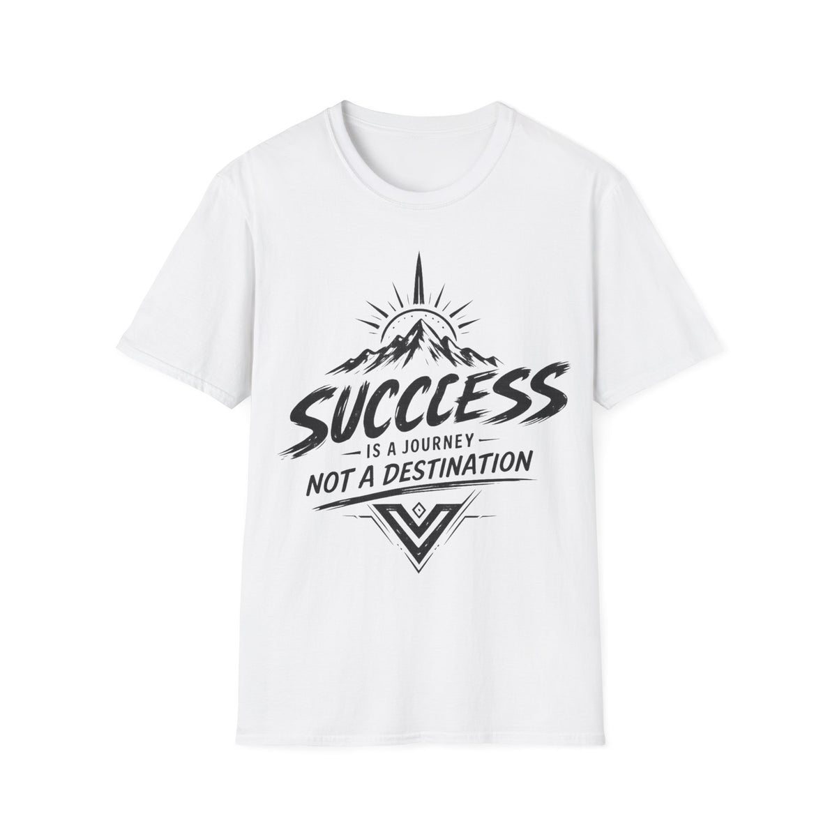 Success Is a Journey Unisex T-Shirt — Motivational Mountain Graphic Tee