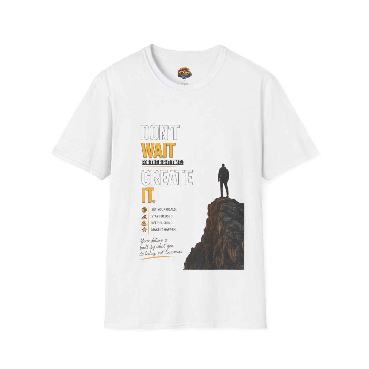 Don't Wait — Create It T-Shirt Unisex— Motivational Graphic Tee for Creators & Goal-Getters