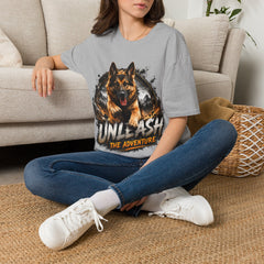German Shepherd T-Shirt Unisex — "Unleash The Adventure" Graphic Tee