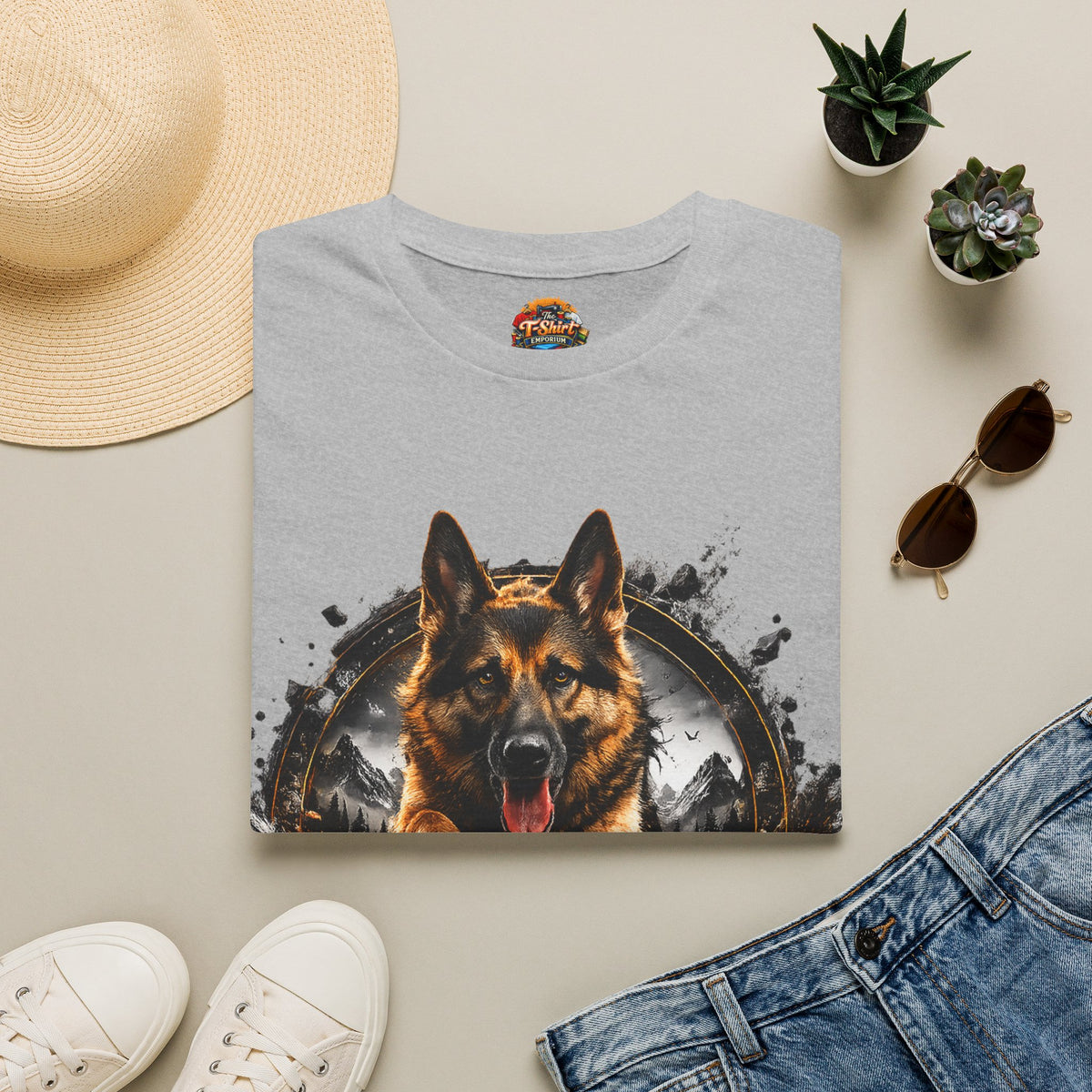 German Shepherd T-Shirt Unisex — "Unleash The Adventure" Graphic Tee
