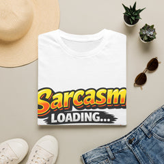 Sarcasm Loading T-Shirt — Funny Graphic Tee with Progress Bar