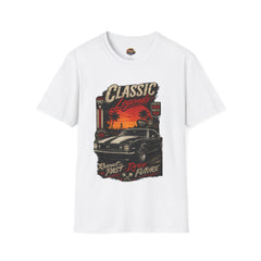 Classic Legends T-Shirt Unisex— Vintage Car Sunset Retro Graphic