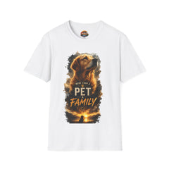 Dog T-Shirt Unisex — "More Than Family" Golden Retriever Pet Tribute Tee