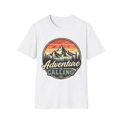 Adventure Calling Unisex T-Shirt — Retro Mountain Graphic Tee